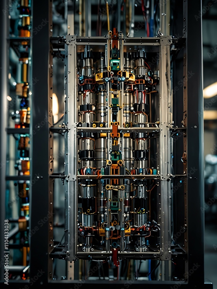 Advanced quantum computer in an industrial lab Advanced quantum computer in an industrial lab