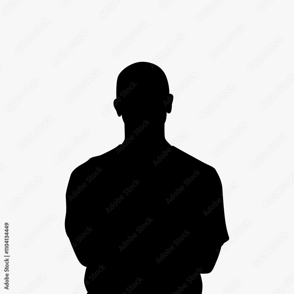 silhouette of a person in profile silhouette of a person in profile