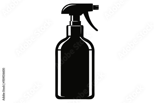 Spray bottle vector icon,clean spray bottle,Glass cleaner vector icon,Spray bottle icon Black line art vector logo set.