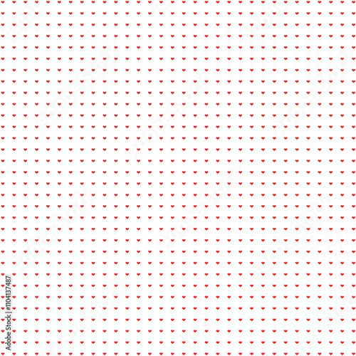 Fotografía small red hearts on a white background, ideal as a conceptual backdrop for love