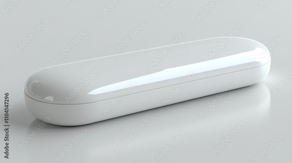 Blank white oval case, smooth glossy surface, simple modern design. Blank white oval case, smooth glossy surface, simple modern design.