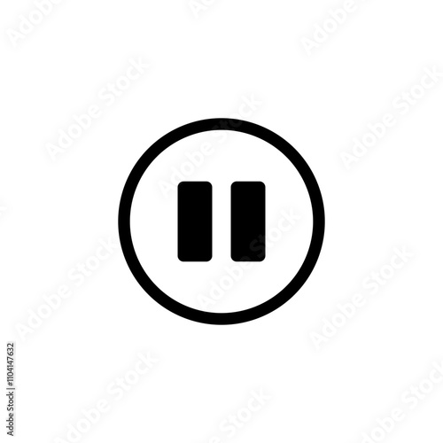 Pause icon vector. Pause icon.