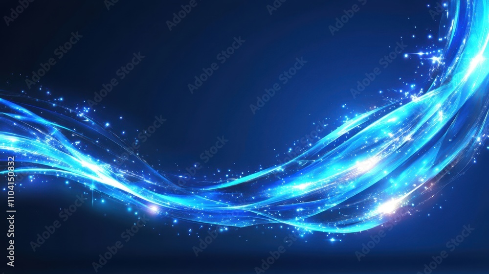 Futuristic Fiber Optic Network Design with Glowing Effects Futuristic Fiber Optic Network Design with Glowing Effects