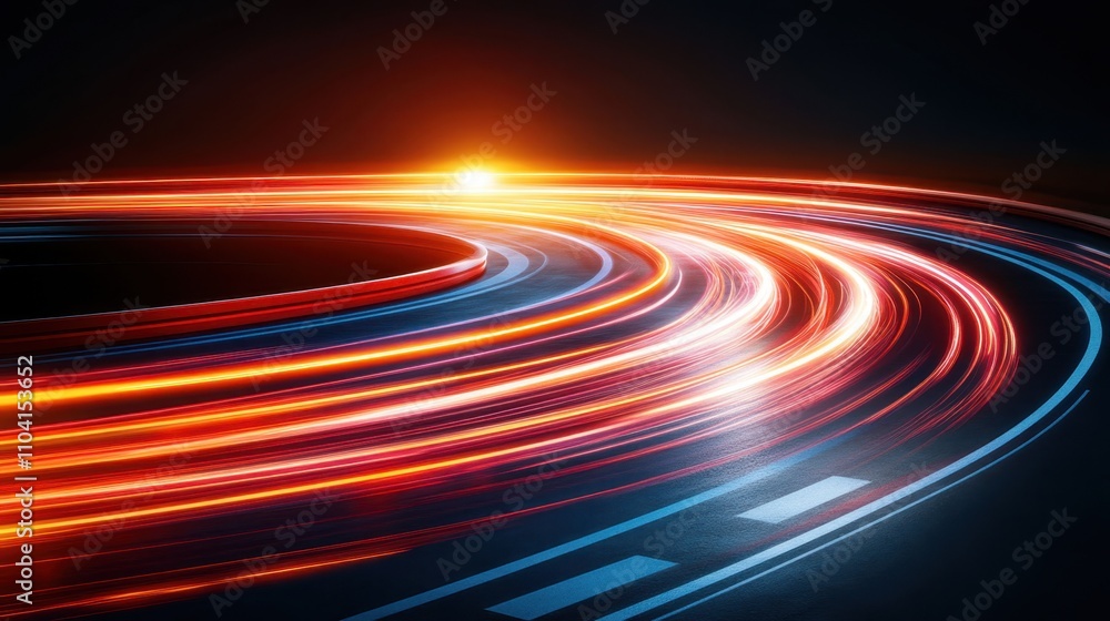 Glowing Fiber Optic Network in Sharp Detail Glowing Fiber Optic Network in Sharp Detail
