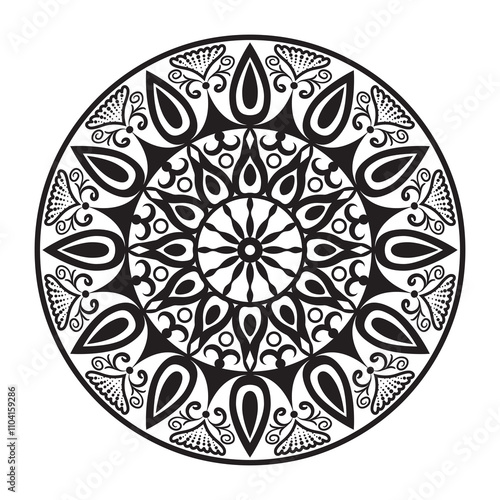 Intricate Mandala Design for Relaxation and Creativity