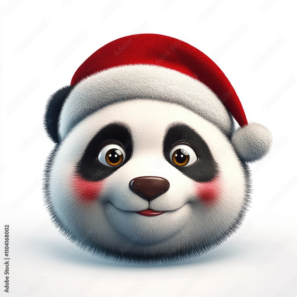 This delightful panda emoji dons a cheerful Santa hat, radiating joy and festive spirit, perfect for enhancing messages and creating a lighthearted atmosphere online This delightful panda emoji dons a cheerful Santa hat, radiating joy and festive spirit, perfect for enhancing messages and creating a lighthearted atmosphere online