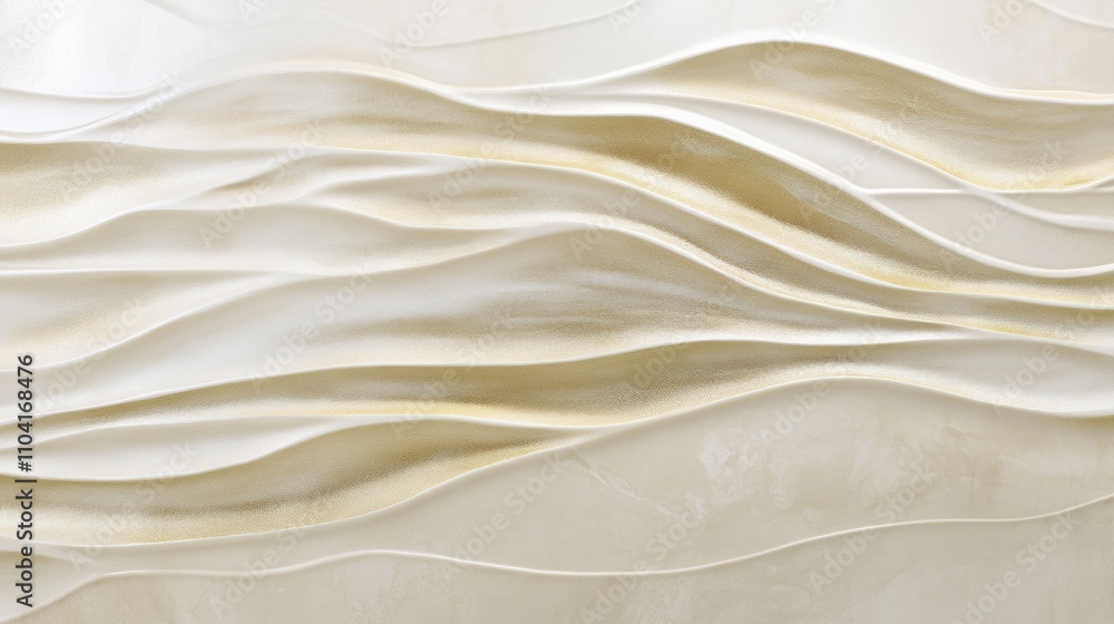 A smooth and luxurious design featuring rippling golden patterns spreading horizontally across a soft beige and white gradient. The reflective textures evoke elegance and tranquility. A smooth and luxurious design featuring rippling golden patterns spreading horizontally across a soft beige and white gradient. The reflective textures evoke elegance and tranquility.