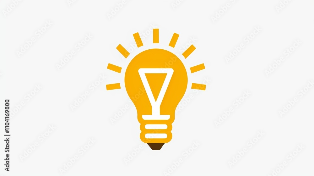 icon of a light bulb, representing ideas or innovation. icon of a light bulb, representing ideas or innovation.