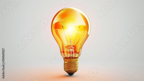icon of a light bulb, representing ideas or innovation.