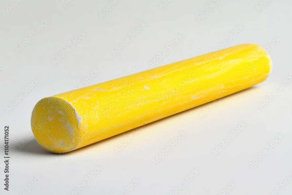 A single yellow pencil resting on a white background, great for illustrations or design concepts A single yellow pencil resting on a white background, great for illustrations or design concepts