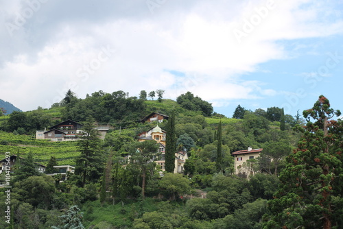 Old houses in Meran - Cycling the transalpine route Via Claudia Augusta photo