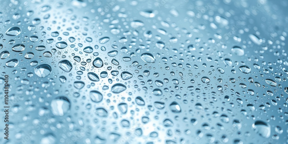 Close-up shot of a water-drop texture with intricate patterns and refractions on a shiny surface, patterns, surface Close-up shot of a water-drop texture with intricate patterns and refractions on a shiny surface, patterns, surface