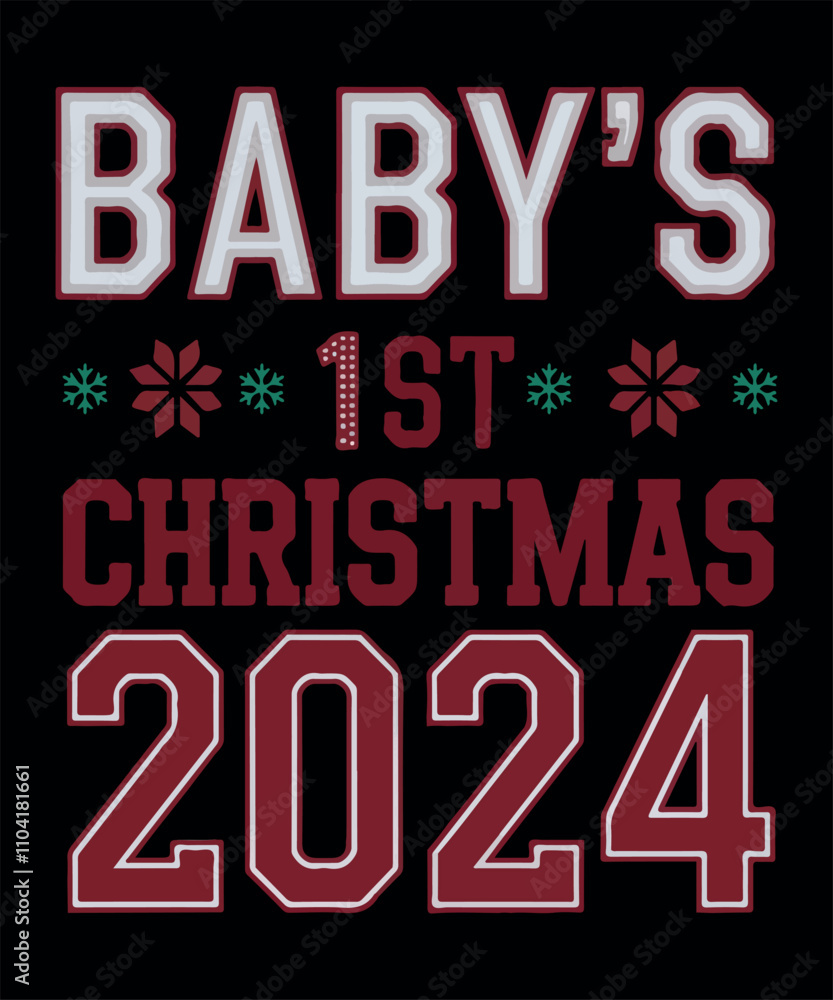 Baby's First Christmas Outfit, SVG Baby's First Christmas Outfit, SVG