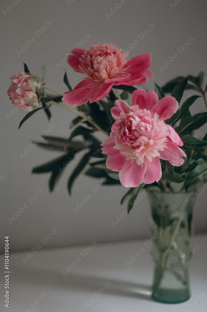 Fototapeta premium beautiful pink flowers in the bouquet