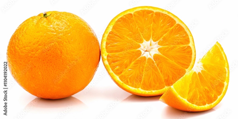 Fototapeta premium orange isolated on white background