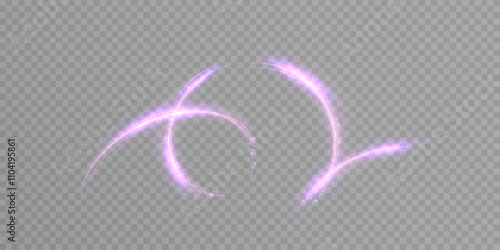 Magic dynamic swirl effect with purple light shimmer for web design and fabulous custom web design and illustration. Vector