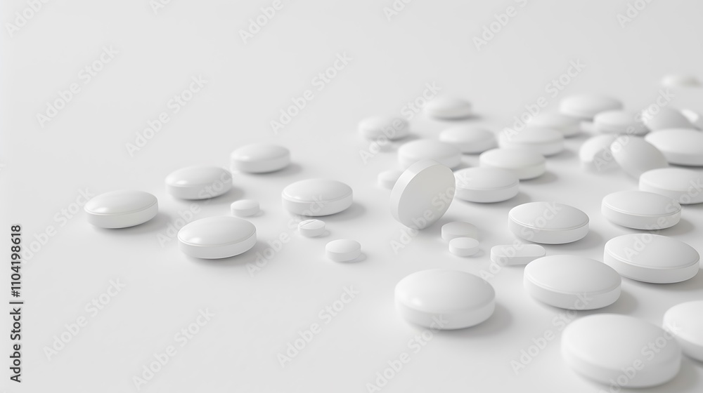 Medicine Pills, Tablets, and Drugs Isolated on a White Background, Displaying the Essential Pharmaceutical Products for Health and Treatment Medicine Pills, Tablets, and Drugs Isolated on a White Background, Displaying the Essential Pharmaceutical Products for Health and Treatment