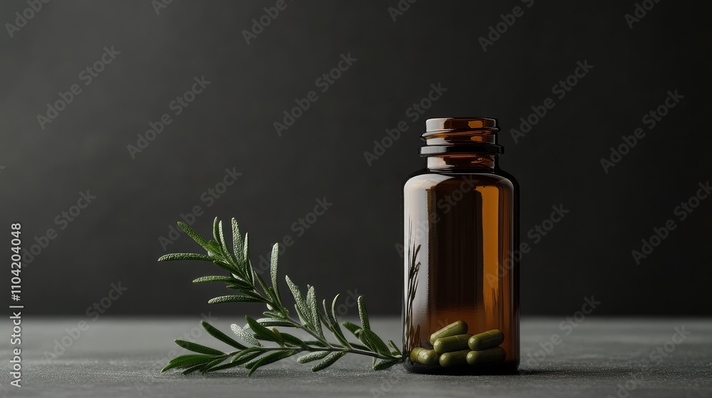 Amber glass bottle mockup for pills, with a minimalist design.
Amber glass bottle mockup for pills, with a minimalist design.