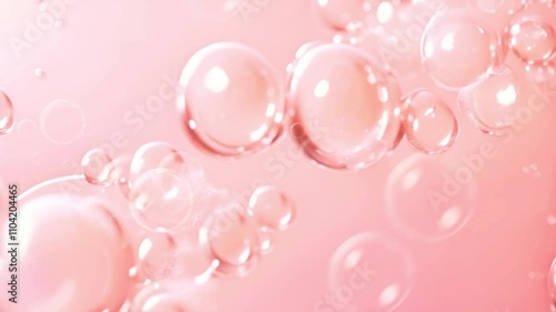 Soft Pink Bubbles Background