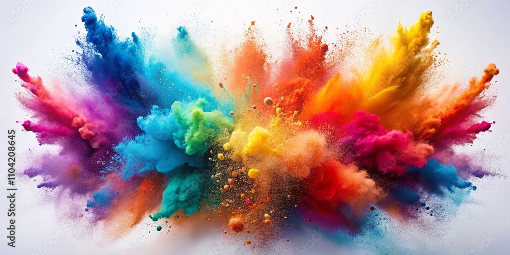 Vibrant Color Explosion in Artistic Style Vibrant Color Explosion in Artistic Style