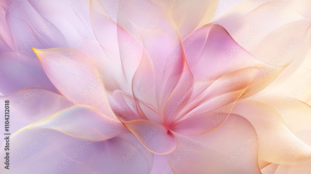 Soft and vibrant abstract background of overlapping translucent shapes in pastel hues creating a sense of calm and fluidity Soft and vibrant abstract background of overlapping translucent shapes in pastel hues creating a sense of calm and fluidity