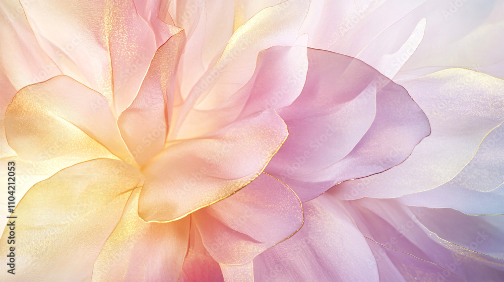 Delicate petals blend in soft hues of pink and lavender creating an abstract and ethereal floral background with a dreamy quality Delicate petals blend in soft hues of pink and lavender creating an abstract and ethereal floral background with a dreamy quality