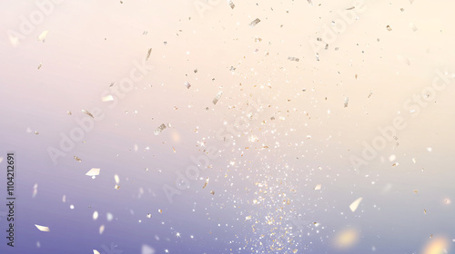 abstract background with a burst of sparkling gold particles on a soft gradient backdrop creating a dreamy atmosphere