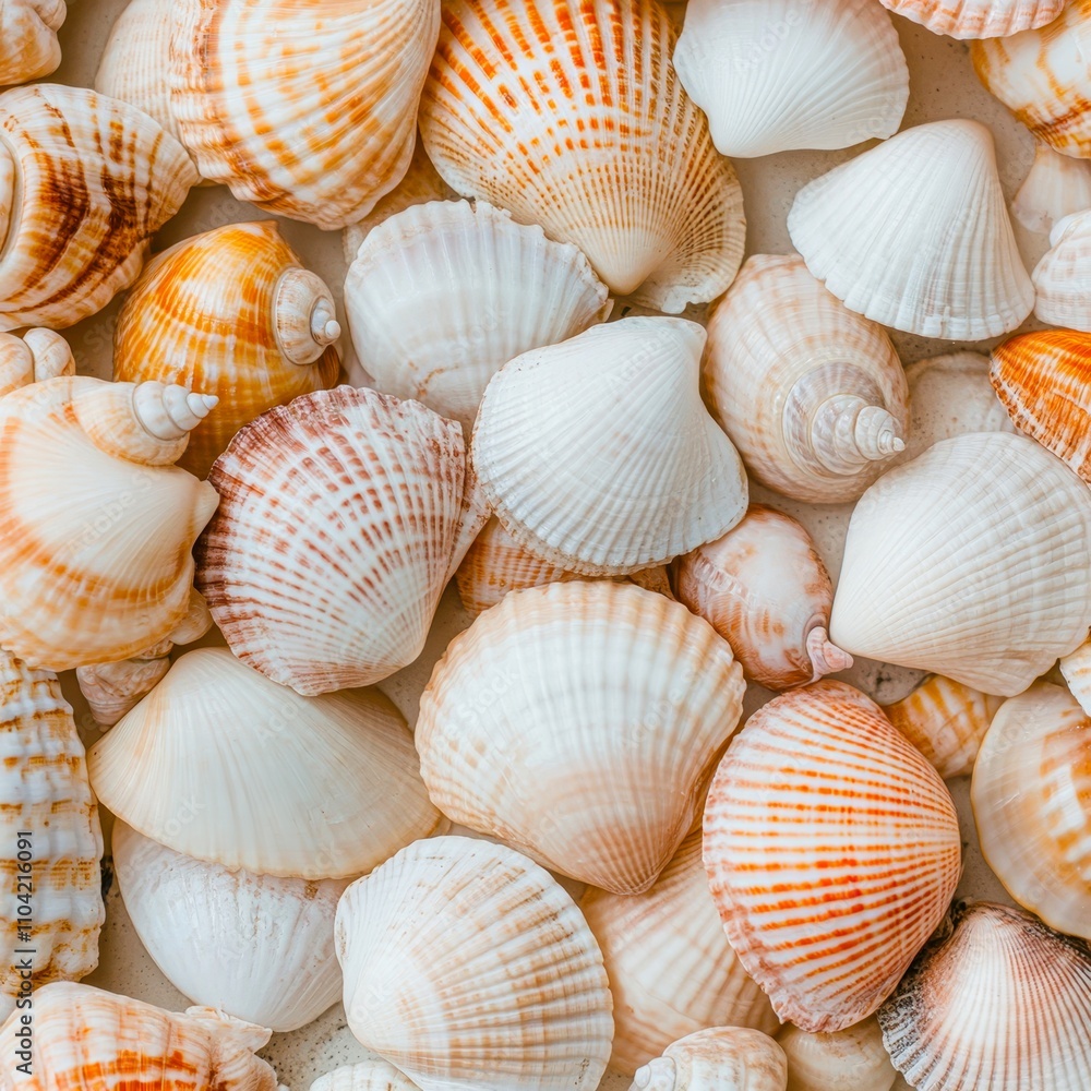 A vibrant collection of seashells in various shapes and hues, perfect for coastal-themed designs, beach decor, or educational materials about marine life, Ideal for both commercial and personal use, A vibrant collection of seashells in various shapes and hues, perfect for coastal-themed designs, beach decor, or educational materials about marine life, Ideal for both commercial and personal use,