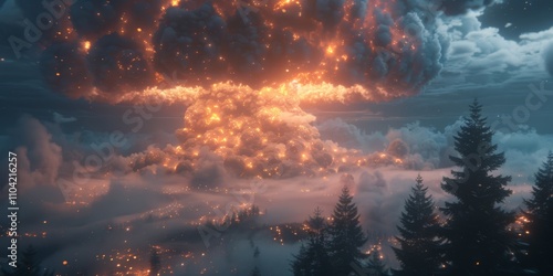 Explosion engulfs landscape as chaos ensues in aftermath of annexation conflict