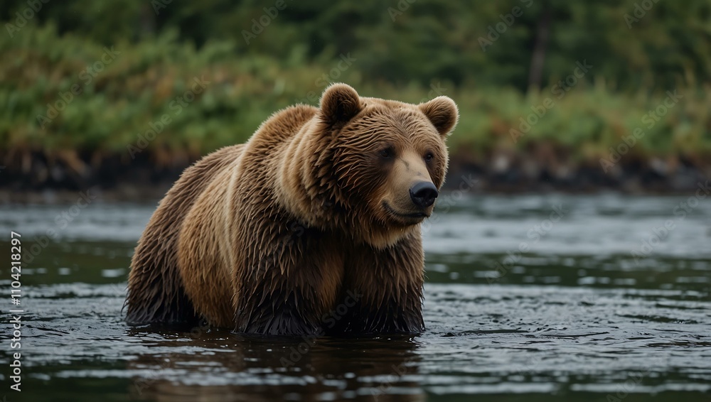 Another view of brown bears in Kamchatka. Another view of brown bears in Kamchatka.