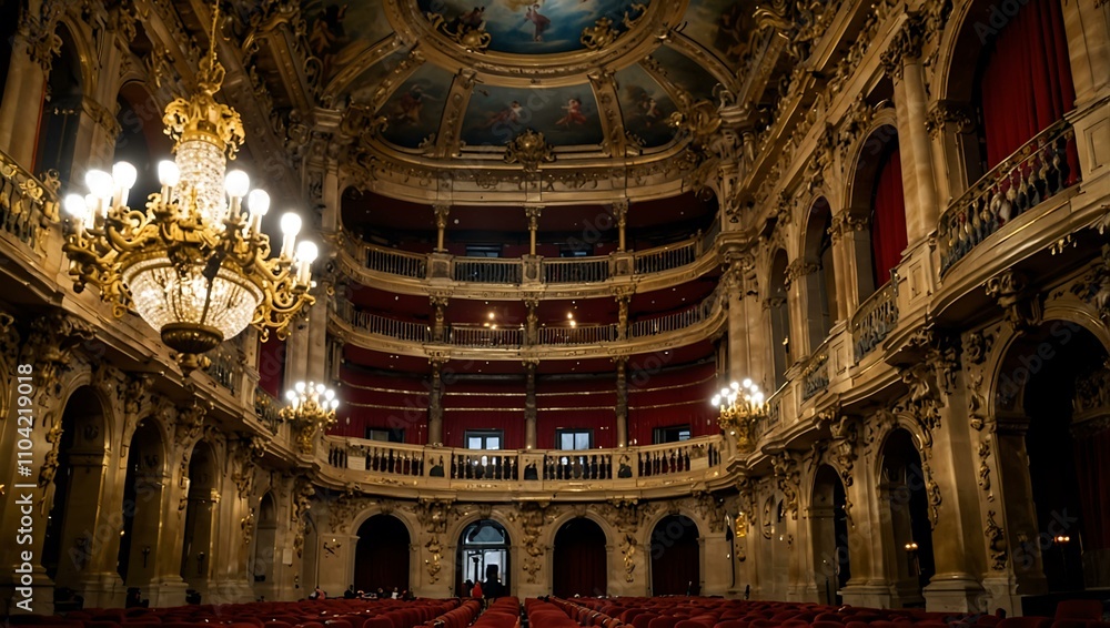 Obraz premium Another view of the Palais Garnier opera house.