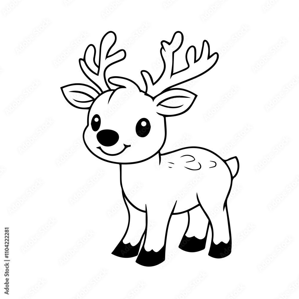 Christmas reindeer design element. raindeer vecto art Christmas reindeer design element. raindeer vecto art