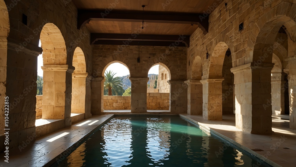 Fototapeta premium Arabic baths in Mallorca.