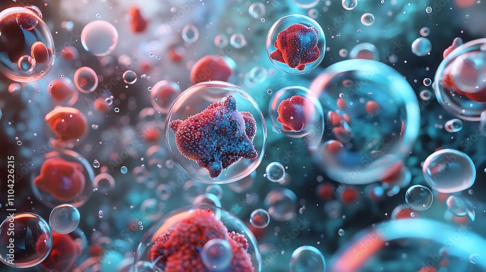 A captivating microscopic image showcasing a vibrant and dynamic cellular landscape. A captivating microscopic image showcasing a vibrant and dynamic cellular landscape.