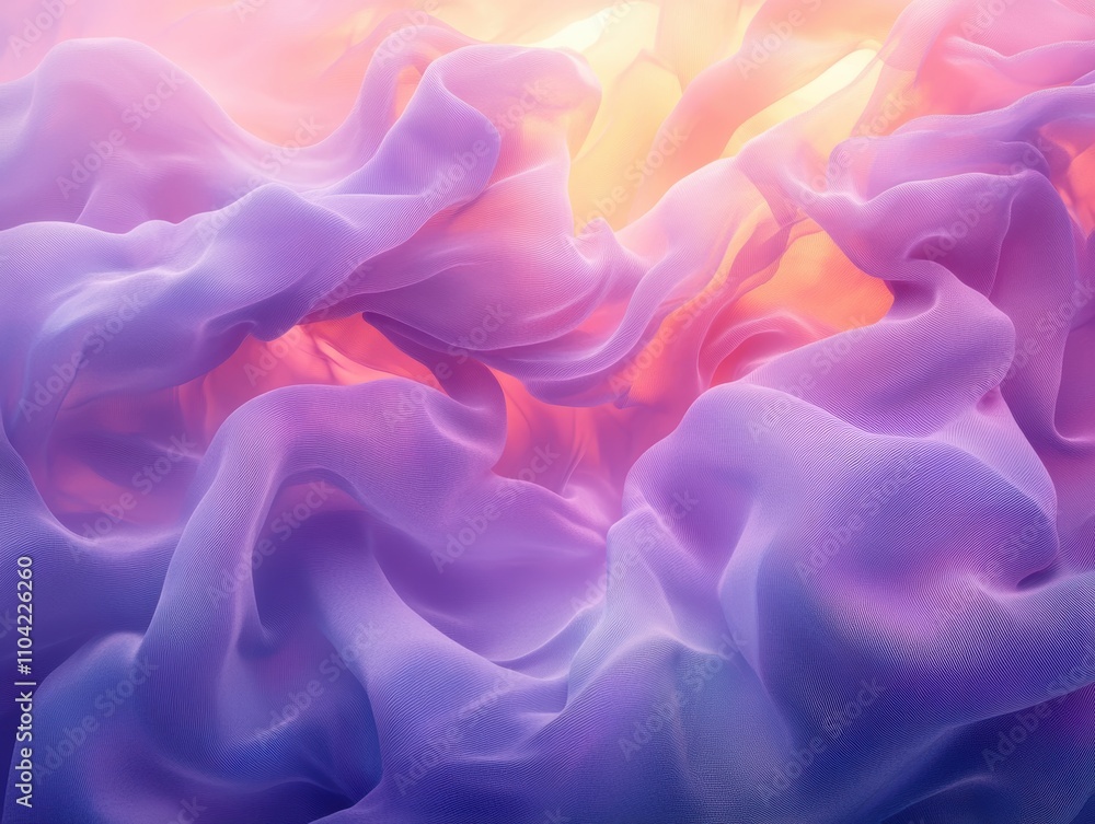 A soft, flowing abstract design with vibrant colors and fabric-like textures. A soft, flowing abstract design with vibrant colors and fabric-like textures.