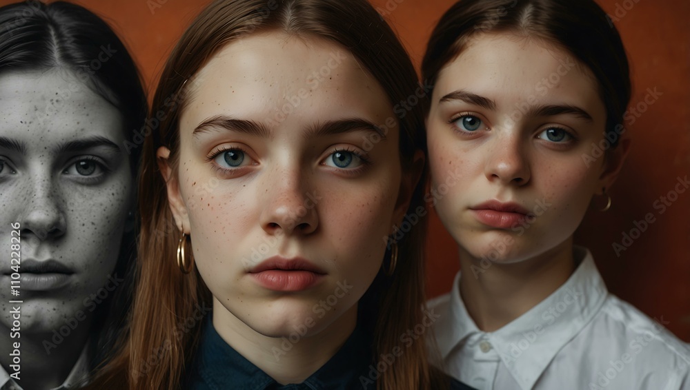 Artistic portraits exploring identity and society. Artistic portraits exploring identity and society.