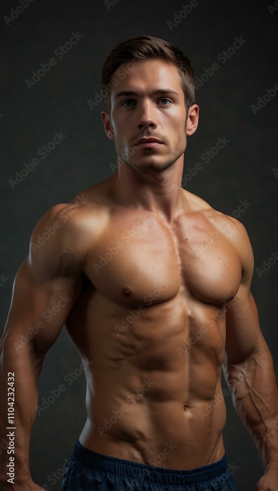 Athlete’s muscle with a focus on tissue growth and recovery. Athlete’s muscle with a focus on tissue growth and recovery.
