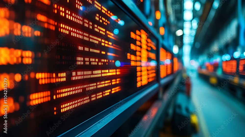 A glowing digital stock chart against a dark background symbolizing a high-tech economy A glowing digital stock chart against a dark background symbolizing a high-tech economy