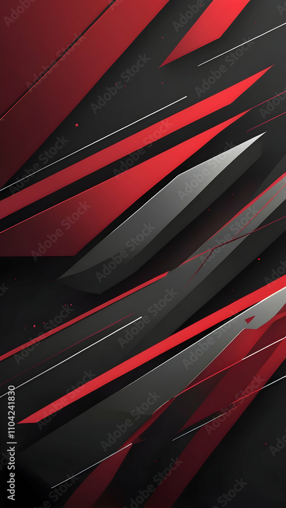 Crimson Red, Charcoal Black, Silver Vertical Dynamic Geometric Abstract Design with Neon Glow, Grainy Texture, and Smooth Color Transitions Crimson Red, Charcoal Black, Silver Vertical Dynamic Geometric Abstract Design with Neon Glow, Grainy Texture, and Smooth Color Transitions
