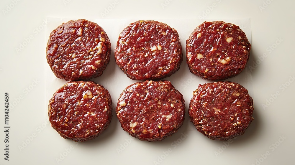 Delicious Raw Beef Burger Patties Ready to Cook. Perfect for a Quick and Easy Meal. Fresh Ingredients for a Flavorful Burger Experience. Delicious Raw Beef Burger Patties Ready to Cook. Perfect for a Quick and Easy Meal. Fresh Ingredients for a Flavorful Burger Experience.