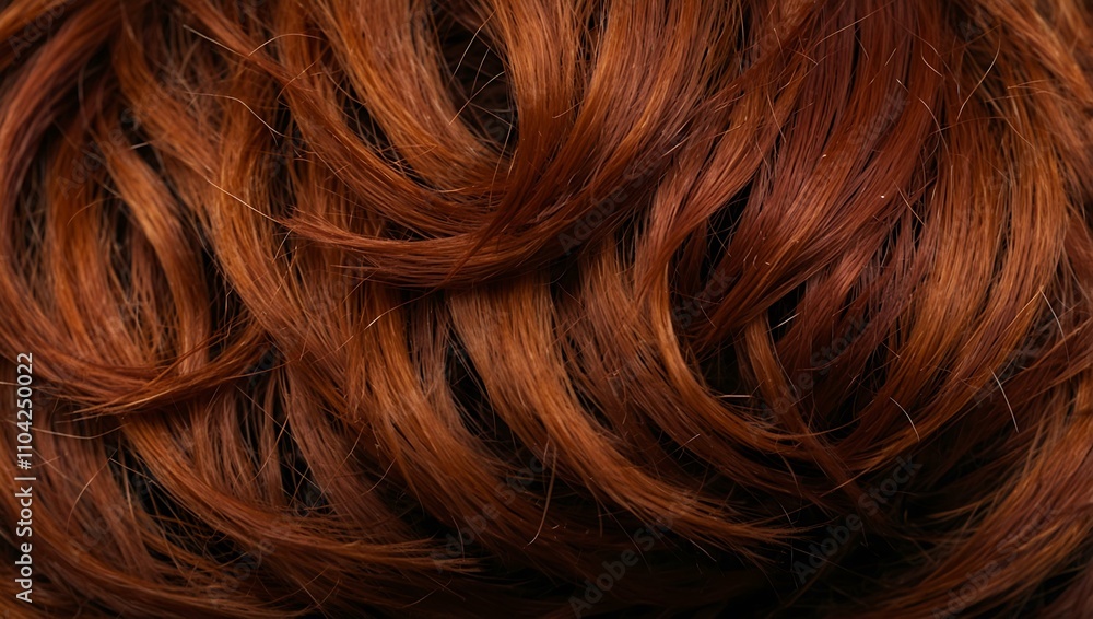Naklejka premium Background with red hair texture.