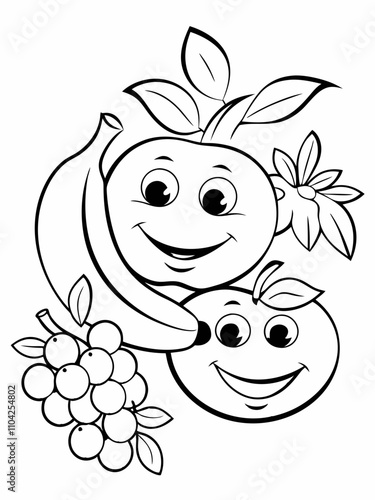 funny fruit cartoon