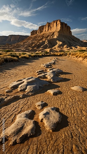Bardenas Reales desert, Navarra, Spain.