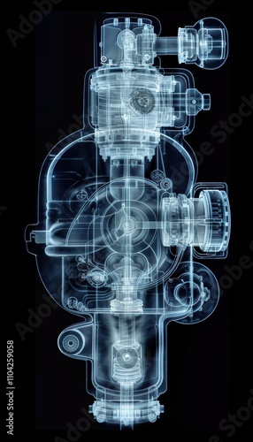 Industrial Valve X-Ray Analysis Highlighting Internal Mechanisms and Potential Issues photo