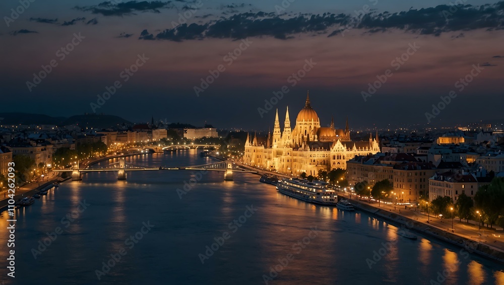 Obraz premium Beautiful Budapest cityscape.