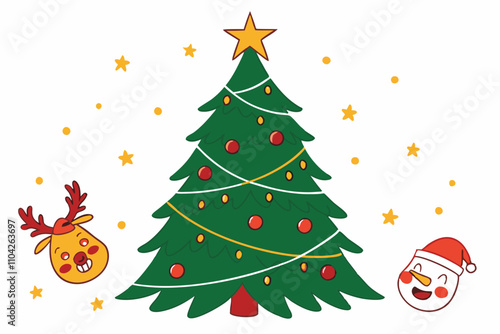 Funny Christmas Car Vroom the Reindeer Tree Hilarious Holiday Ride