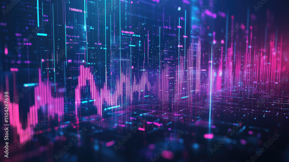 Fototapeta premium Business audit stock financial finance management on analysis data strategy with graph accounting marketing or report chart economy investment research profit concept. Generative AI