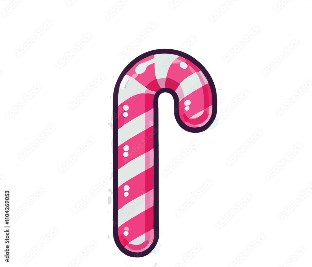 Festive red and white candy cane on white background, perfect for holiday season, Christmas decorations, and celebrations. isolated on transparent background Festive red and white candy cane on white background, perfect for holiday season, Christmas decorations, and celebrations. isolated on transparent background