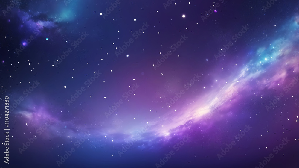 Explore of cosmic wonder with this dreamy purple and blue colors galaxy-inspired space nebula abstract background, Featuring twinkling stars and bokeh lights. Explore of cosmic wonder with this dreamy purple and blue colors galaxy-inspired space nebula abstract background, Featuring twinkling stars and bokeh lights.