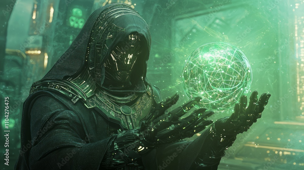 Techno Pharaoh: Cyber-Egyptian Priest Harnessing Energy in Futuristic Temple | Ultra-Detailed Sci-Fi Ancient Egypt Artwork Techno Pharaoh: Cyber-Egyptian Priest Harnessing Energy in Futuristic Temple | Ultra-Detailed Sci-Fi Ancient Egypt Artwork